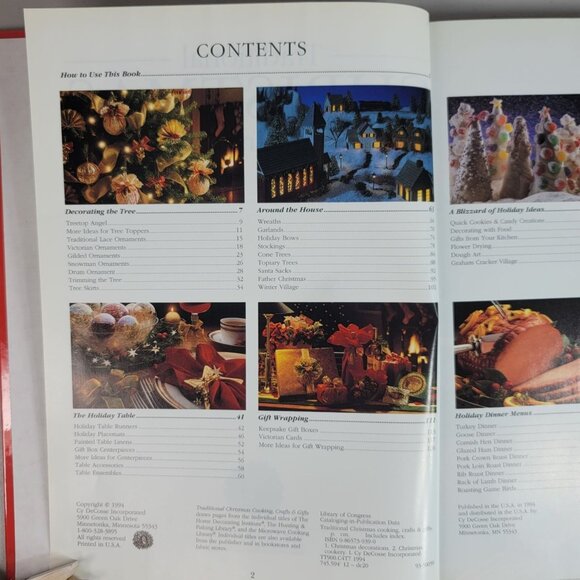 Traditional Christmas Cooking Crafts Gifts Book Cookbook Cy DeCosse 1994 Vintage - Picture 4 of 11